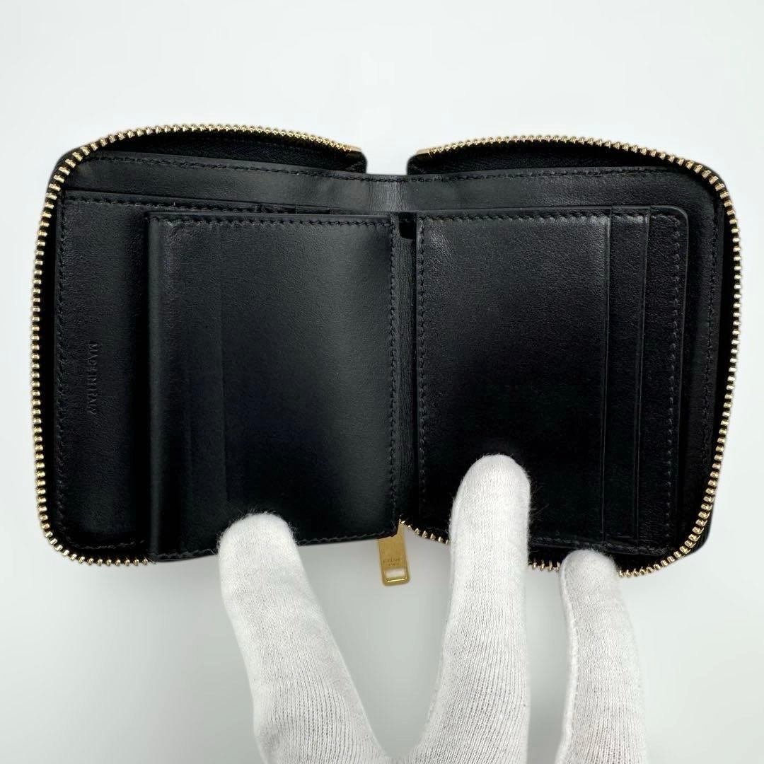 【超美品】CELINE 二つ折り財布 スモール ジップウォレット エッセンシャル