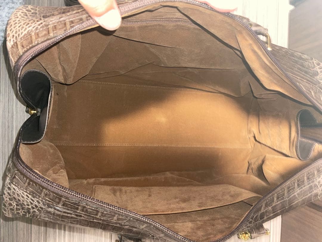 クロコダイルボストンバッグ　JRA認定　美品