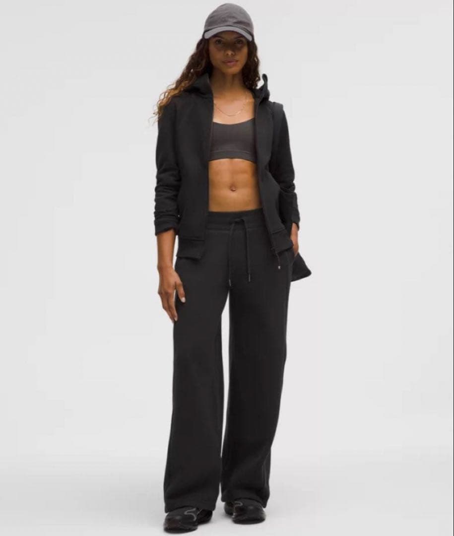 lululemon フルジップフーディ　パーカー　Scuba S ブラック