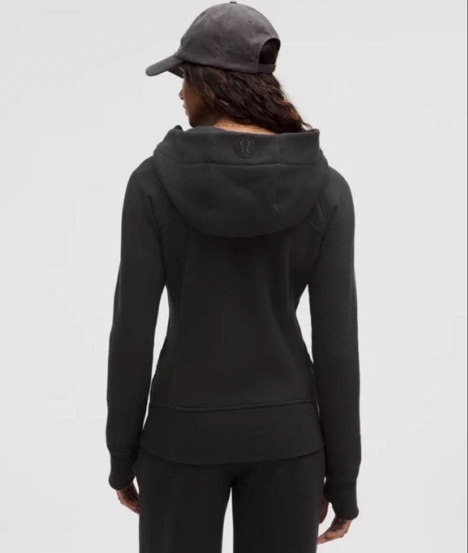 lululemon フルジップフーディ　パーカー　Scuba S ブラック