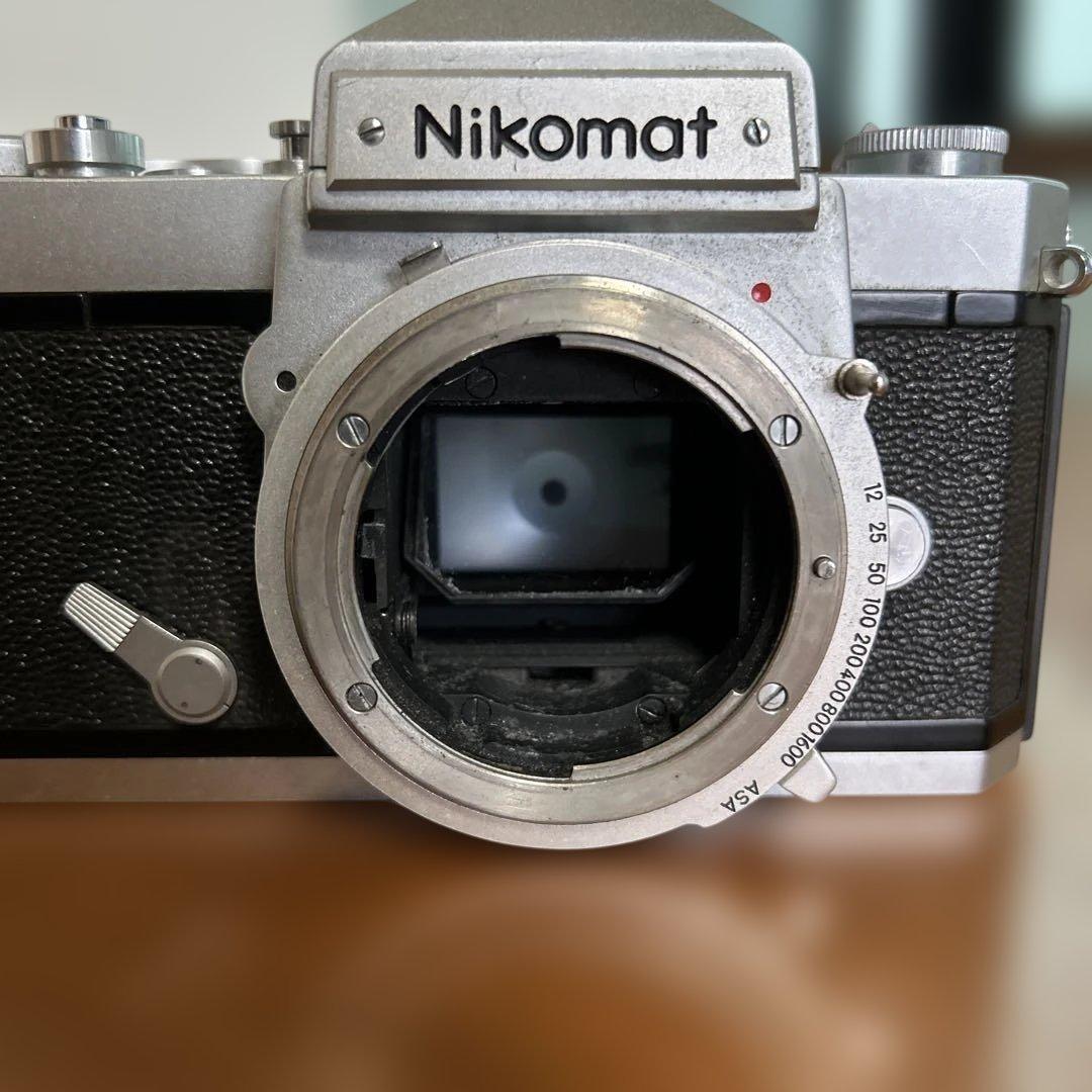 NikomatFT1眼レフカメラ本革ケース付kakoEliteフラッシュストロボ