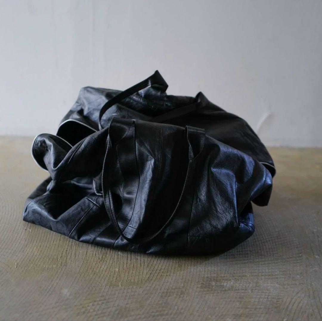 ナ*ク様 anytee レザー製黒ボストンバッグ Vintage Leather