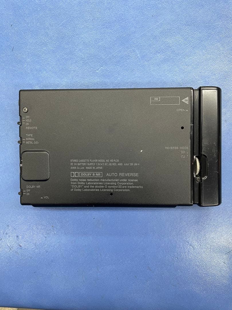 AIWA remote アイワ HS-PL35　カセットプレイヤー アダプター付