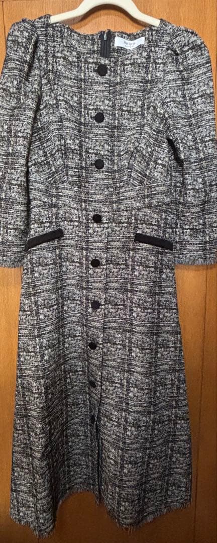 ワンピース herlipto Classic Tweed Midi Dress