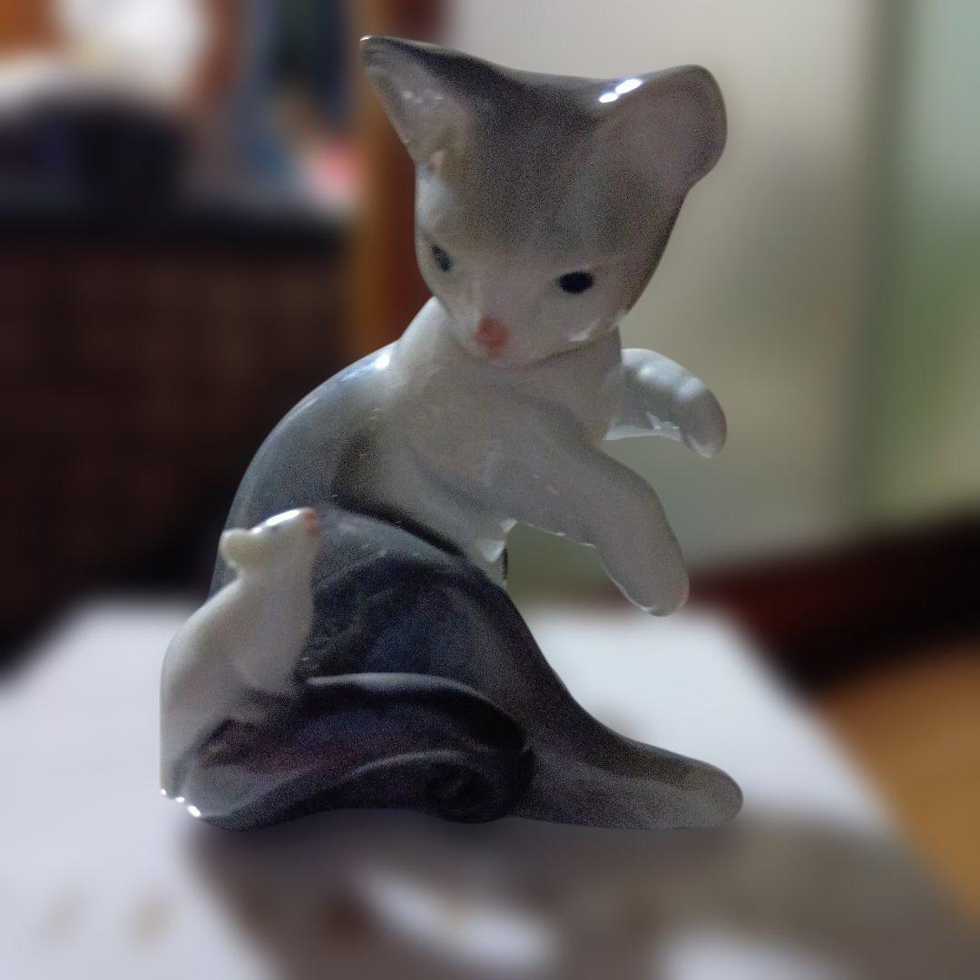 リヤドロ 驚いた仔猫ちゃん 美品