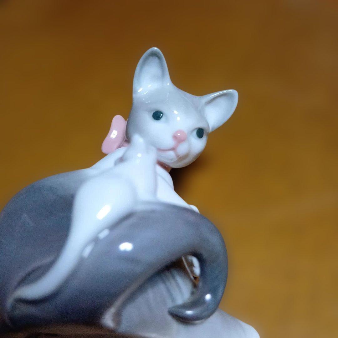 リヤドロ 驚いた仔猫ちゃん 美品