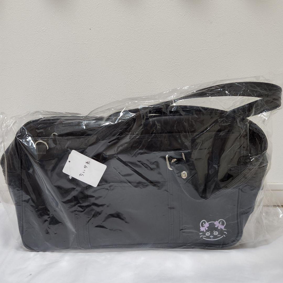 新品 ちいかわ モモンガ スクールバッグ ボストンバッグ 黒
