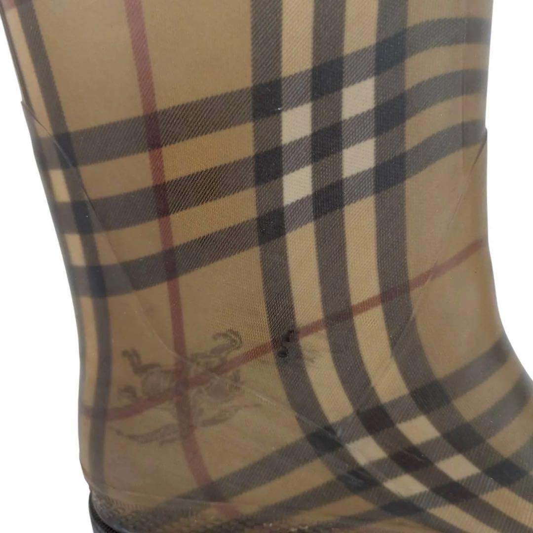 【BURBERRY】レインブーツ 長靴 38 バーバリー　24.5cm