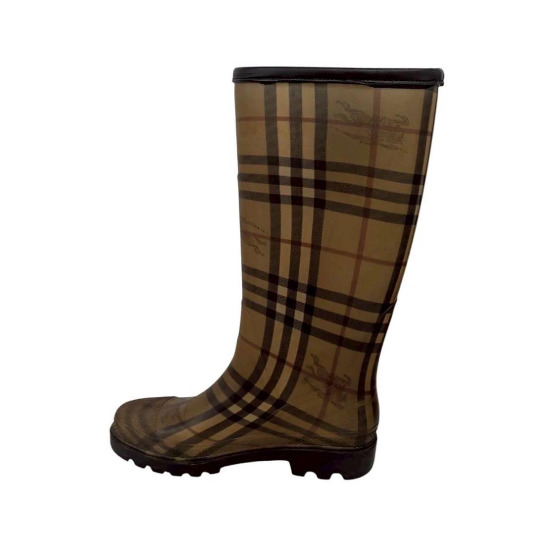 【BURBERRY】レインブーツ 長靴 38 バーバリー　24.5cm