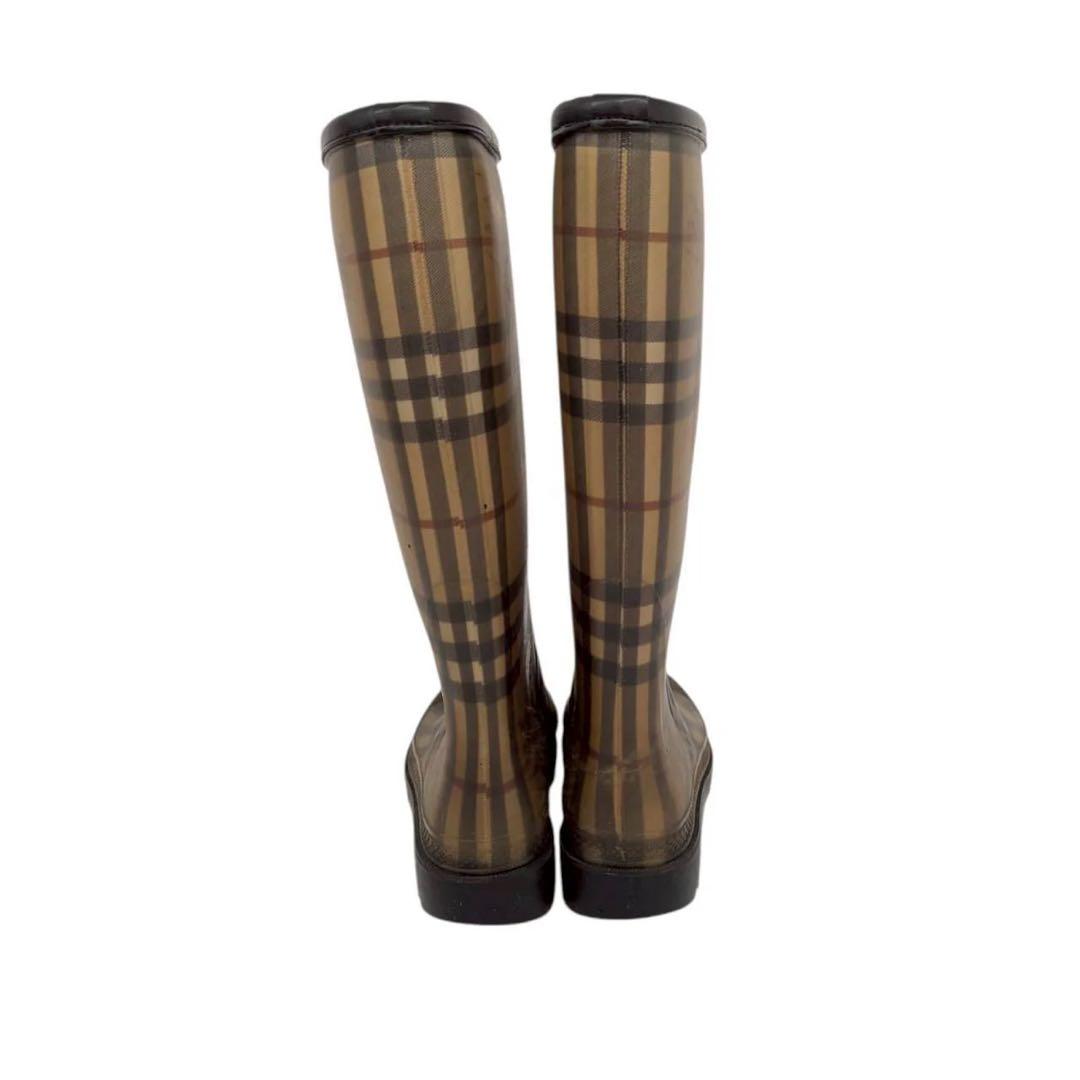 【BURBERRY】レインブーツ 長靴 38 バーバリー　24.5cm