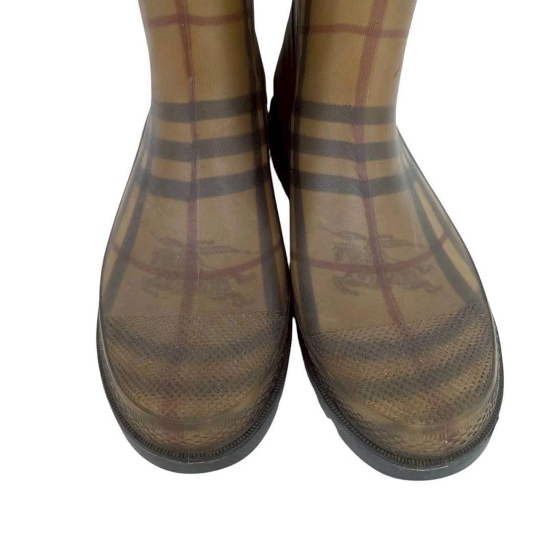 【BURBERRY】レインブーツ 長靴 38 バーバリー　24.5cm