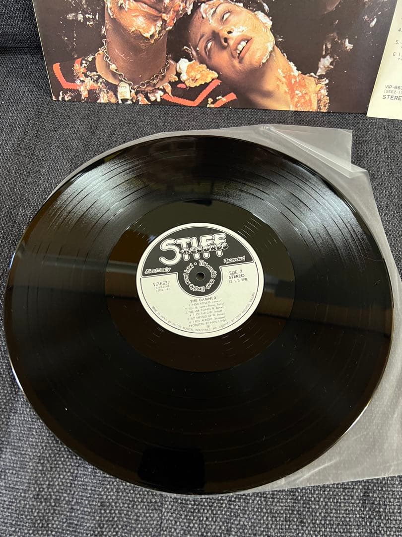 THE DAMNED1977 LP洋楽レコード美盤 STIFF RECORDS
