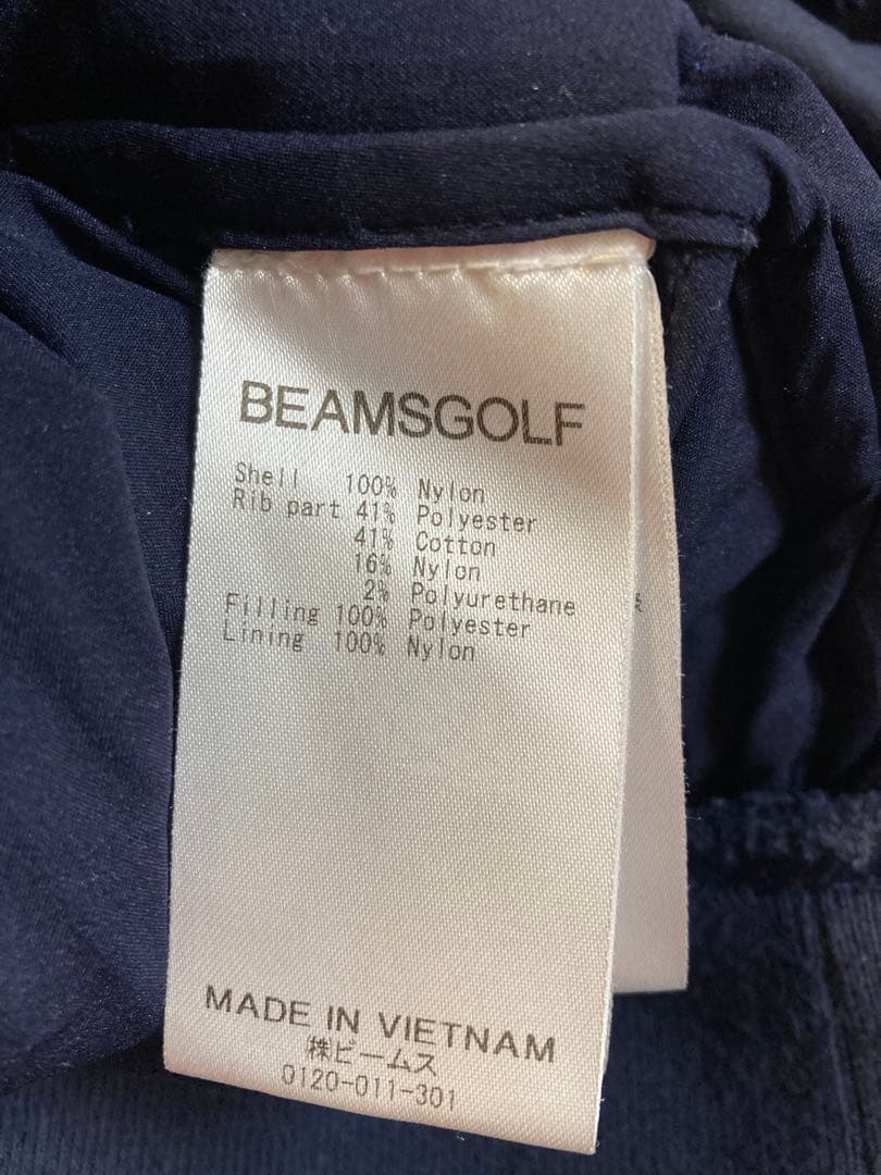 BEAMS GOLF ネイビー 中綿ウインドブレーカー　L