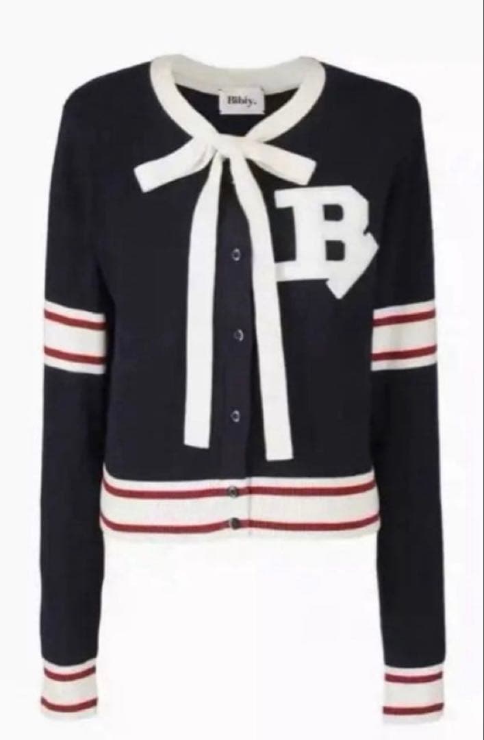 bibiy.B.CLUB TIE CARDIGAN ネイビー