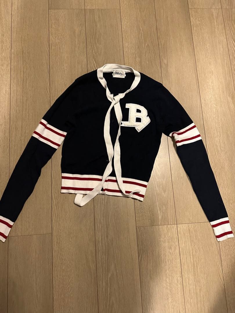 bibiy.B.CLUB TIE CARDIGAN ネイビー
