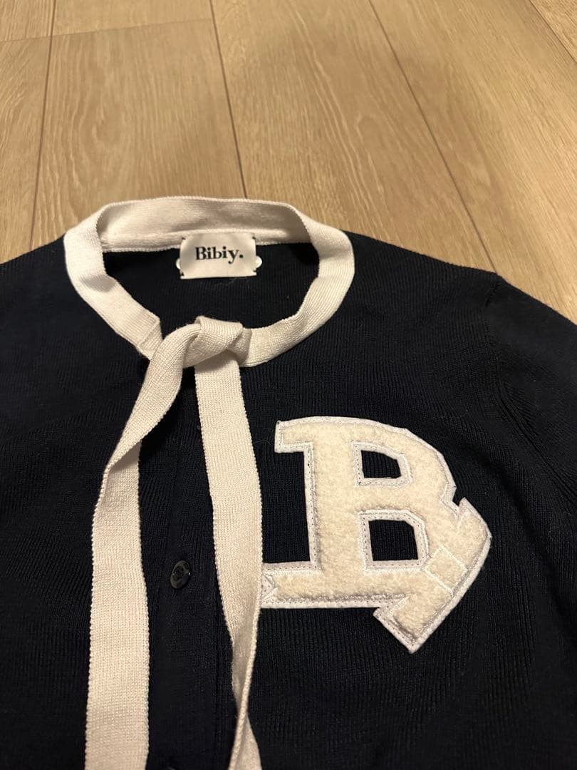 bibiy.B.CLUB TIE CARDIGAN ネイビー