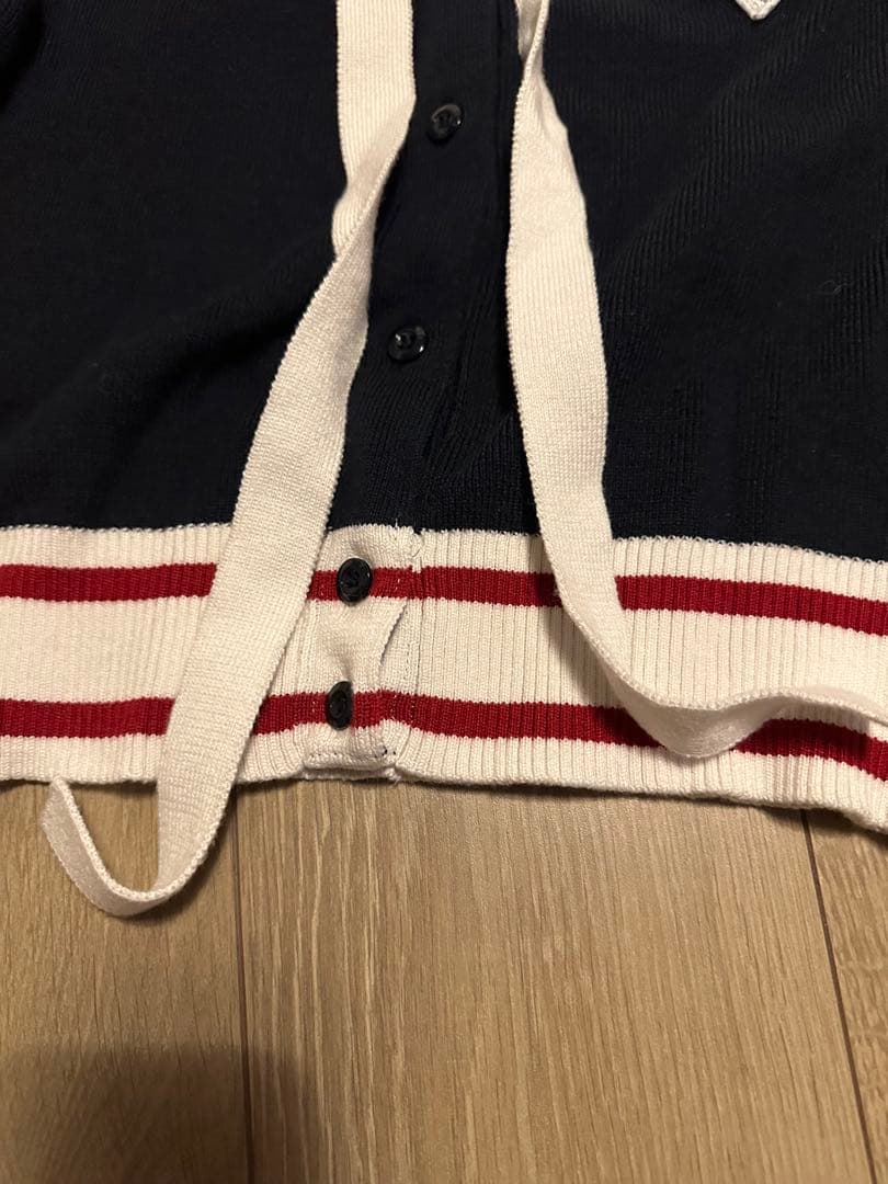 bibiy.B.CLUB TIE CARDIGAN ネイビー