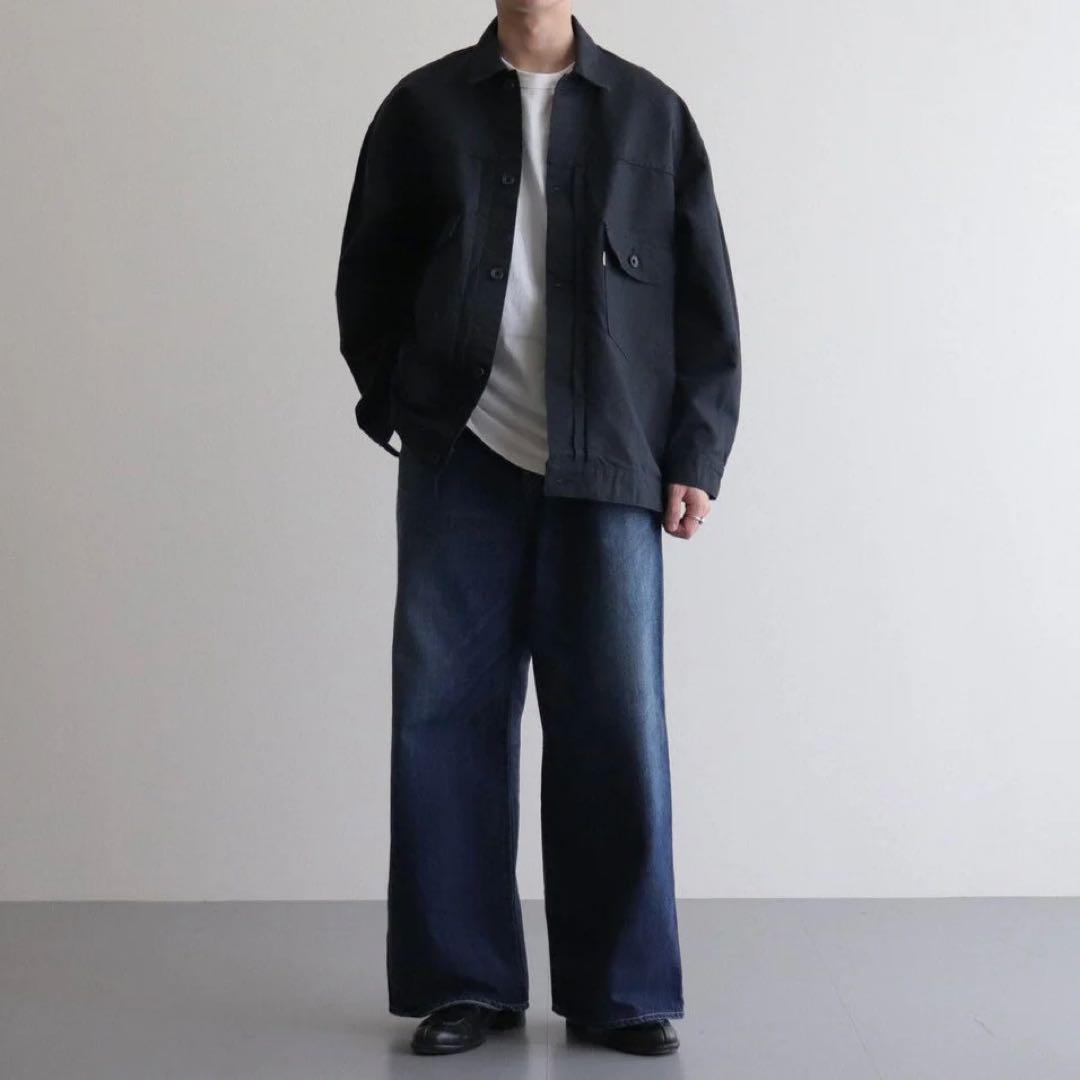 Graphpaper Washi Duck Jacket ワークジャケット 黒