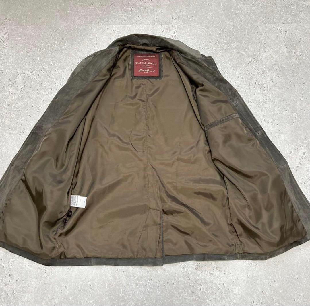 Eddie Bauer レザージャケット テーラード 豚革スエード アメカジ