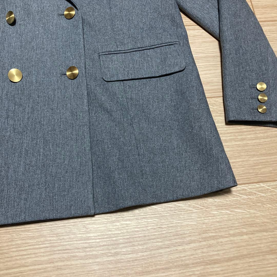 美品　ナチュラルビューティベーシック　ダブルブレスト　ジャケット　金ボタン