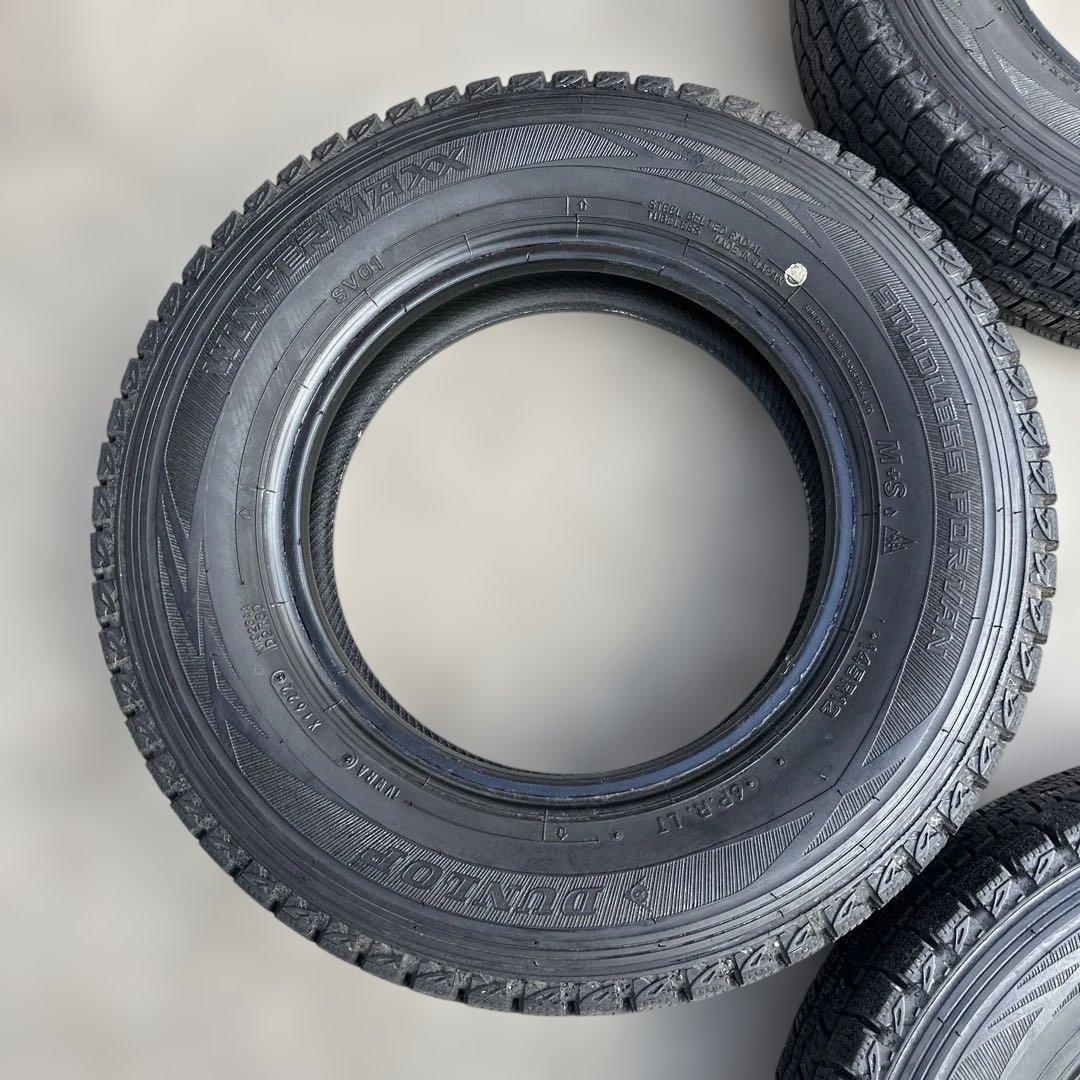 ダンロップ 145/80R12 冬用タイヤ 2022年 4本(0-52)