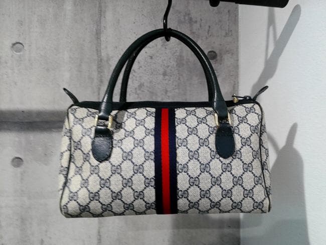 OLD GUCCI オールドグッチ シェリーライン GG柄 ミニボストンバッグ