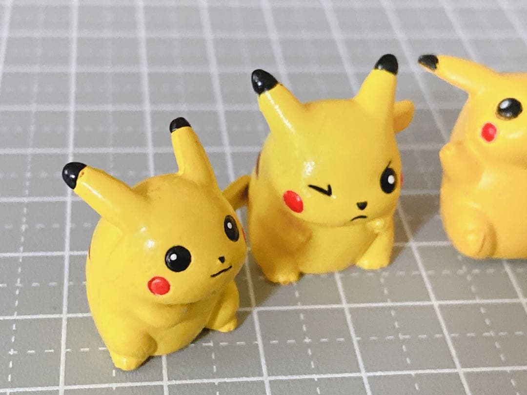 平成レトロ 当時物 ポケモン ピカチュウ 鉛筆キャップ フィギュア 4個セット