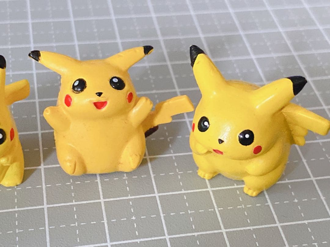 平成レトロ 当時物 ポケモン ピカチュウ 鉛筆キャップ フィギュア 4個セット
