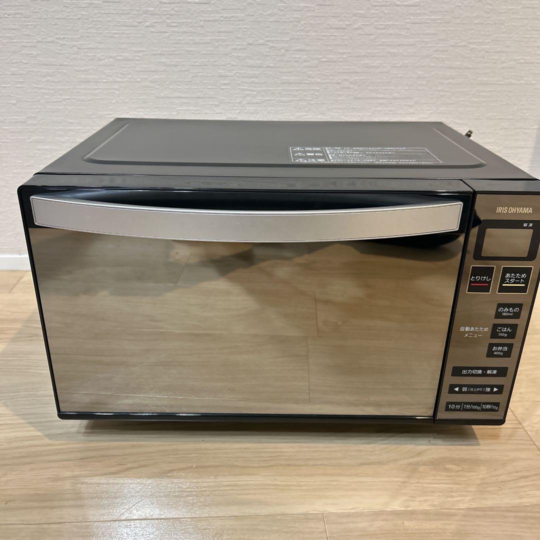 【美品】 アイリスオーヤマ 電子レンジ MO-FM1804-B 2022年製