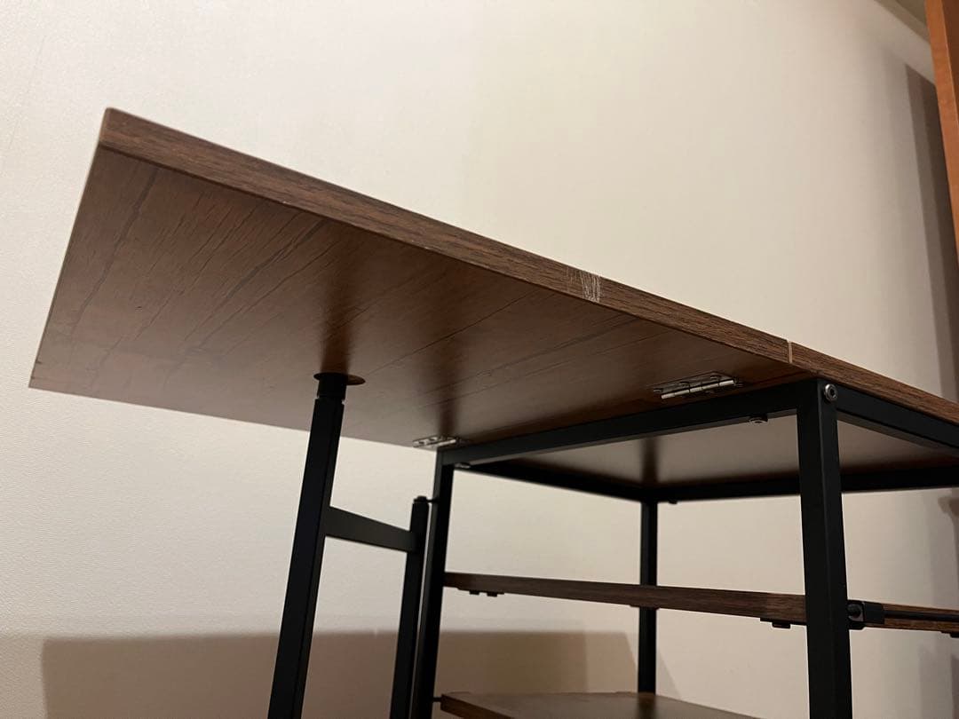 中古バタフライキッチンワゴンキャスター付き3段可動式