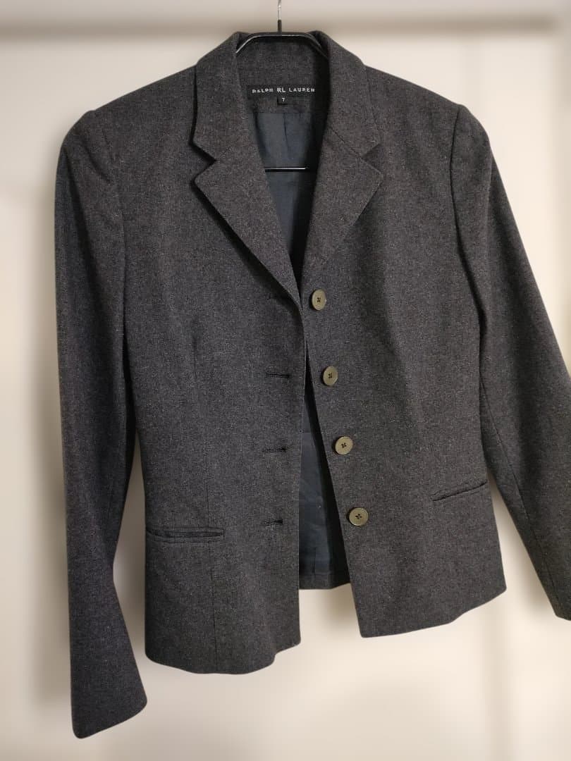 美品✦RALPH LAUREN　ラルフローレン　上質ウールジャケット　S　グレー