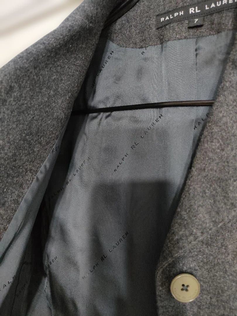 美品✦RALPH LAUREN　ラルフローレン　上質ウールジャケット　S　グレー