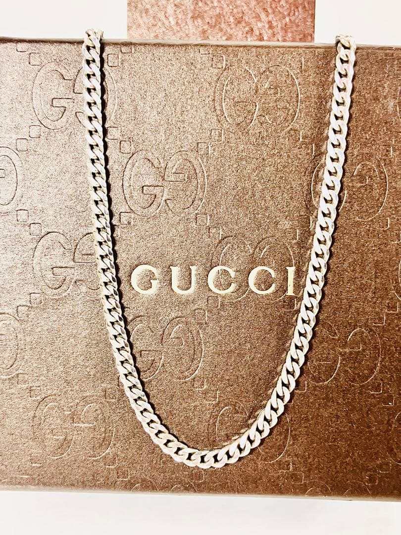【超美品】GUCCI 喜平チェーン ネックレス 男女兼用　SV925 3mm