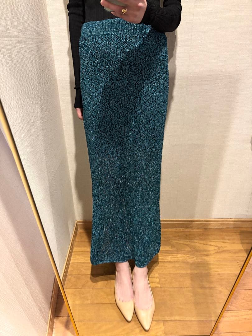 kanako sakai カナコサカイ　グリッター　ラメ　スカート