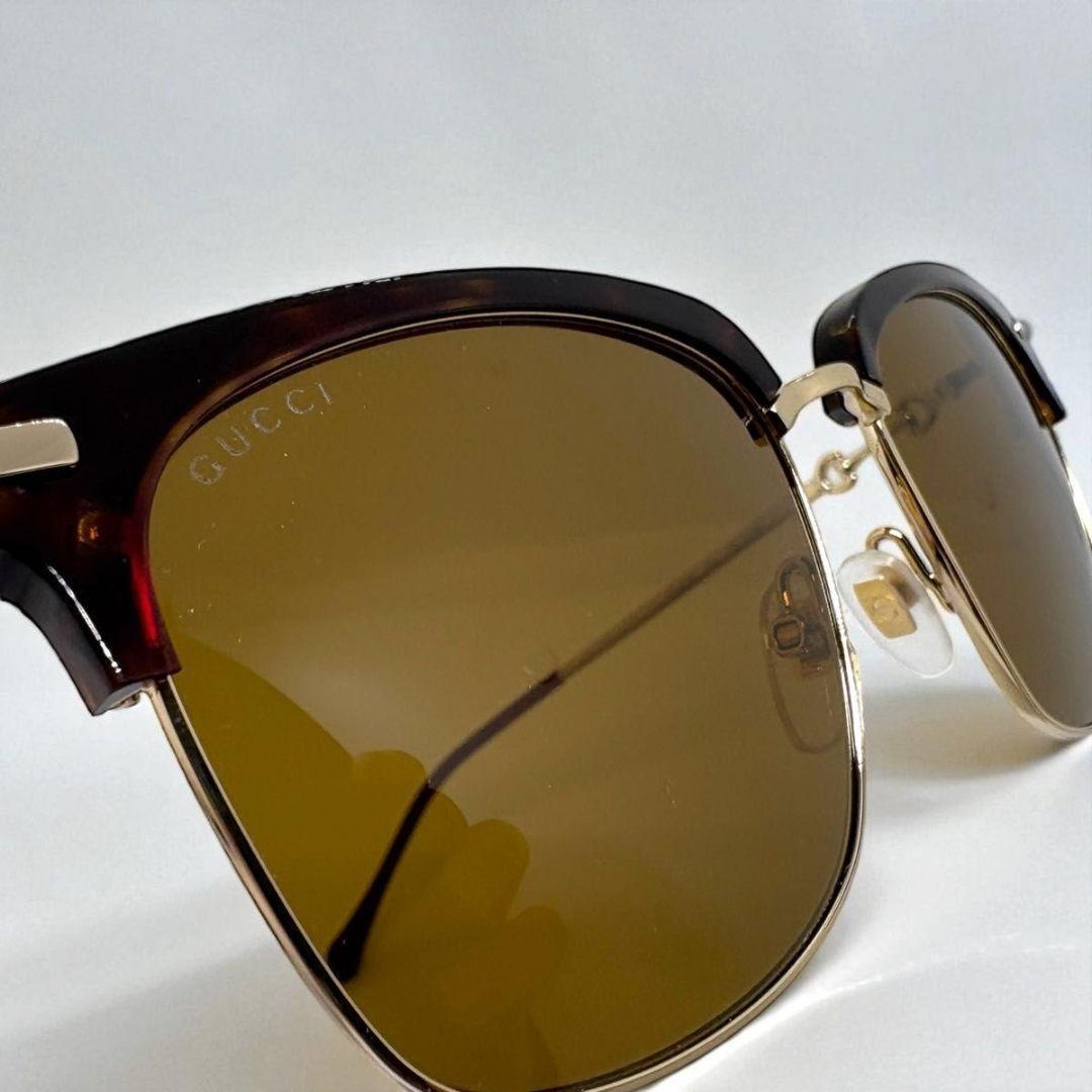 美品 GUCCI サングラス GG0918S ホースビット べっ甲 ゴールド