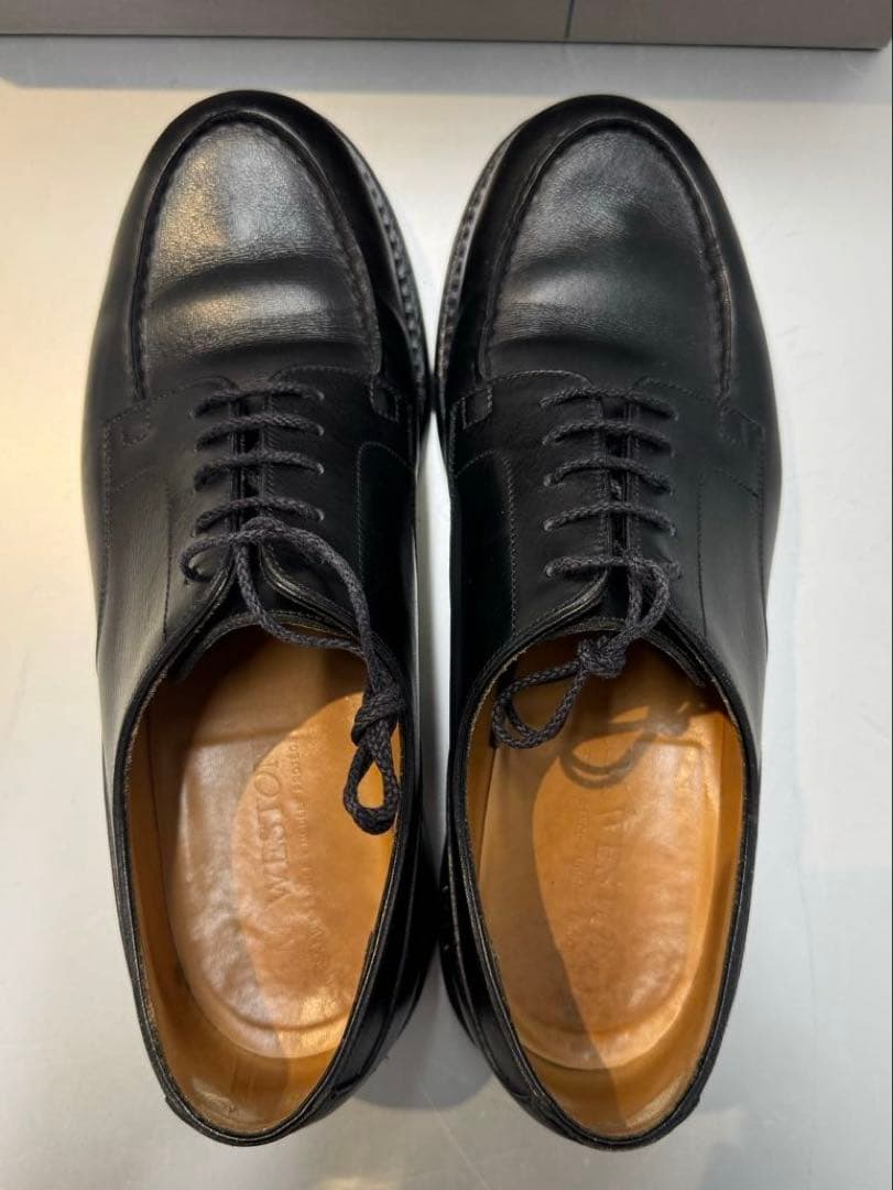 廃盤ロシアンカーフ J.M.WESTON 641 ゴルフ 6D 黒 純正袋付