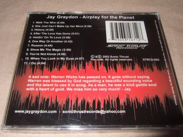 JAY GRAYDON,新品,ジェイグレイドン,AOR,WARREN WIEBE