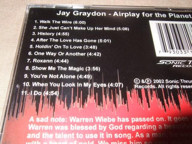 JAY GRAYDON,新品,ジェイグレイドン,AOR,WARREN WIEBE
