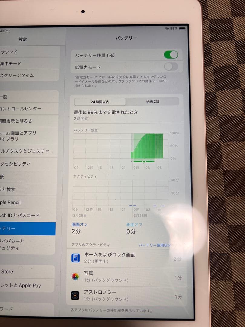 【美品】iPad本体　第6世代　128GB　ローズゴールド　Wi-Fiモデル
