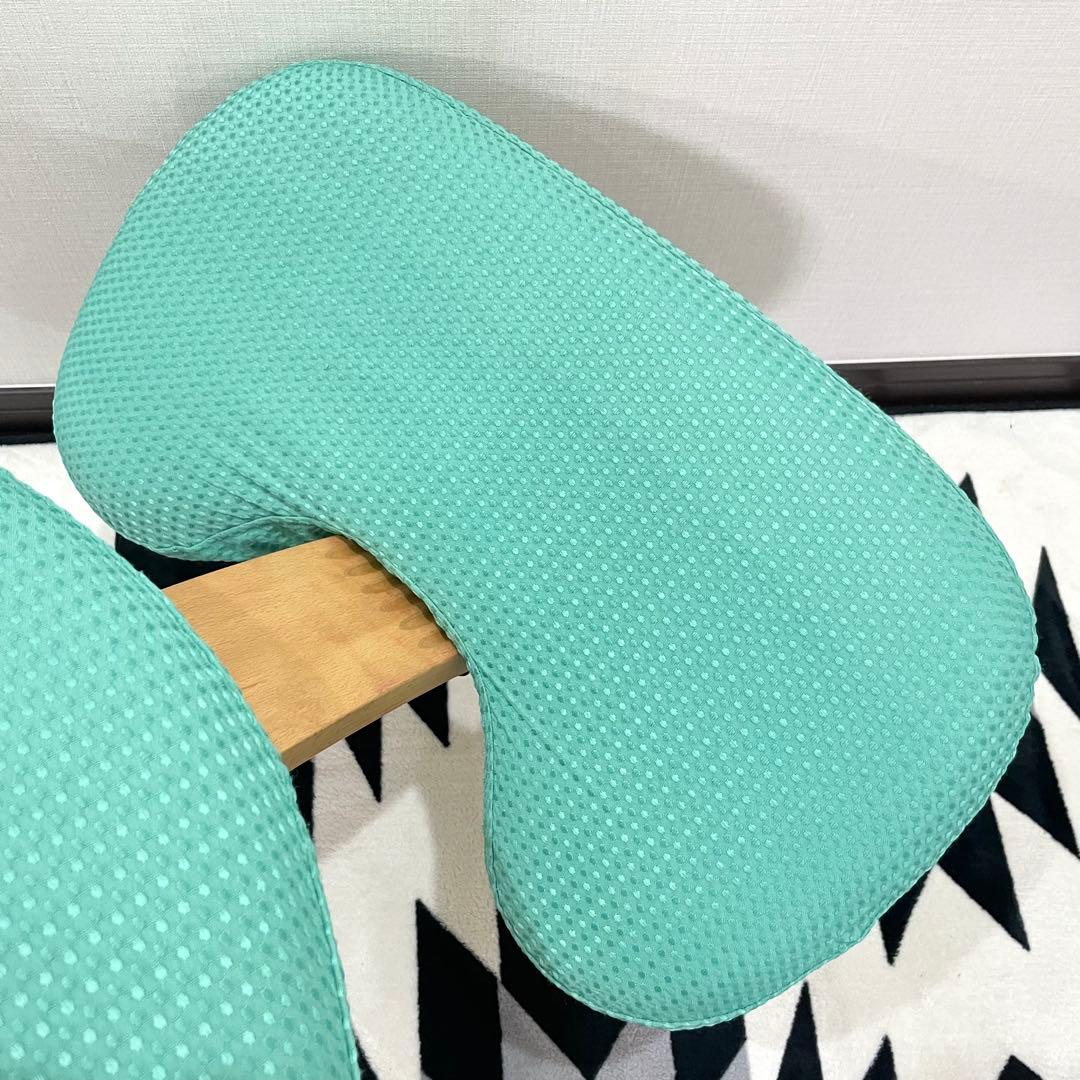 バランスラボ バランスチェア バランスイージー ライトグリーン 中古品 緑カバー