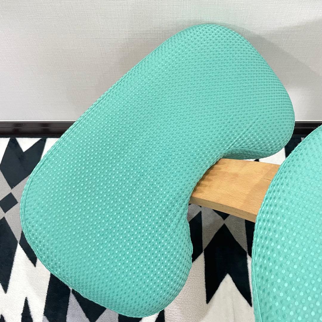 バランスラボ バランスチェア バランスイージー ライトグリーン 中古品 緑カバー