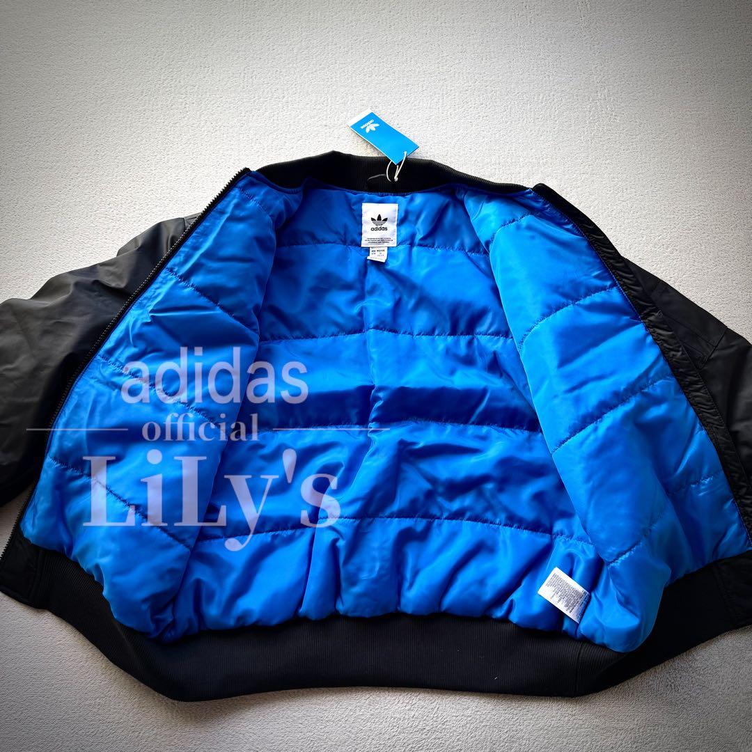 【５ＸＬサイズ】adidas　MA-1ジャケット　黒　アディダス　ブラック　新品