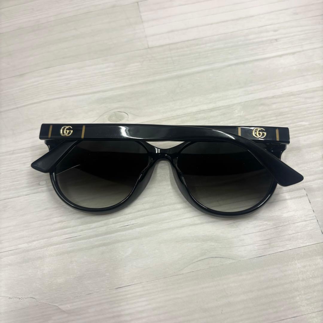【美品】GUCCI サングラス　GGロゴ　アジアンフィット　アイウェア