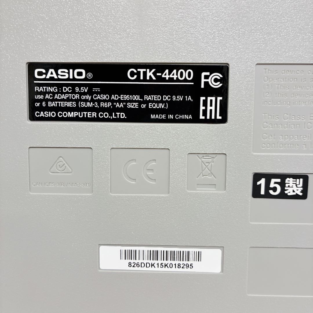CASIO カシオ CTK-4400 電子キーボード 61鍵盤 電子ピアノ