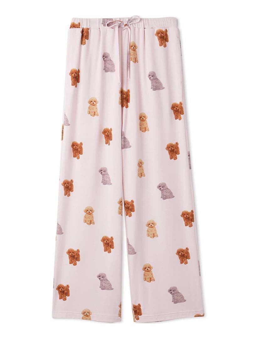 新品未開封 ジェラートピケ トイプードル Tシャツ&ロングパンツ ピンク