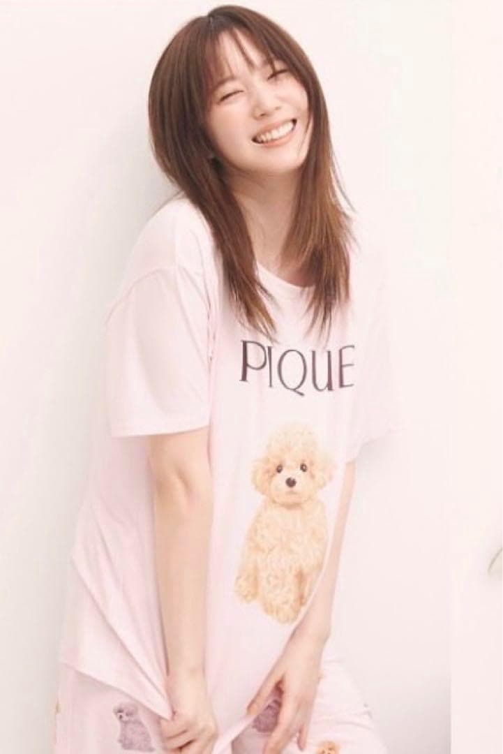新品未開封 ジェラートピケ トイプードル Tシャツ&ロングパンツ ピンク