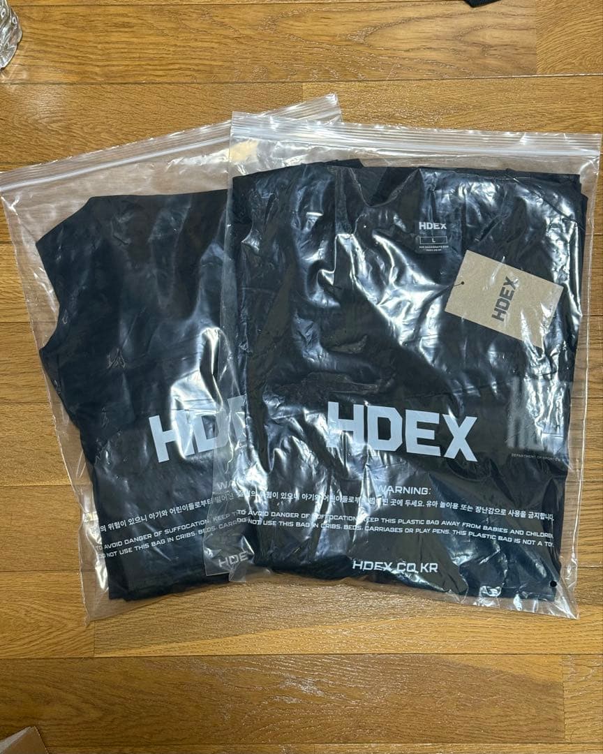 トップス HDEX CrackPrinted Sleeve Shorts Black