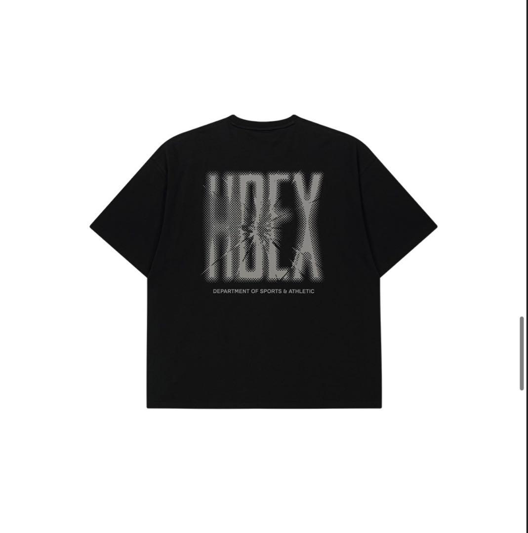 トップス HDEX CrackPrinted Sleeve Shorts Black
