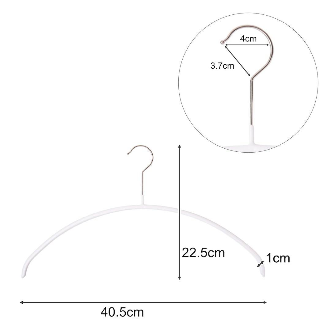 WAMAハンガー エコノミック40cm ホワイト 49本セット