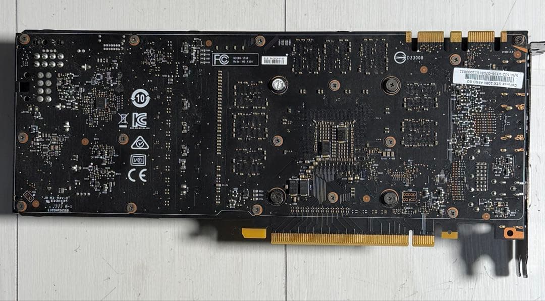 【ジャンク】グラフィックボード　GeForce GTX1080